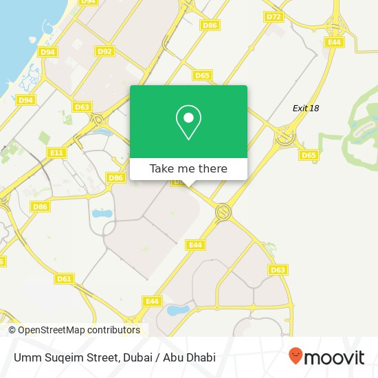 Umm Suqeim Street map