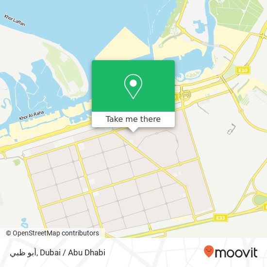 أبو ظبي map