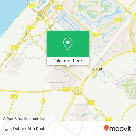 دبي map