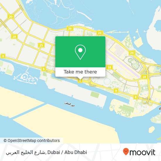 شارع الخليج العربي map