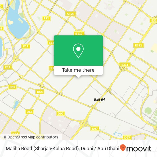 Maliha Road (Sharjah-Kalba Road) map