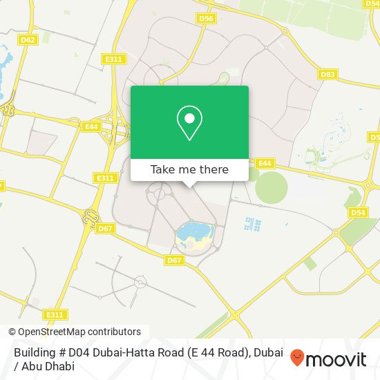 Building # D04 Dubai-Hatta Road (E 44 Road) map