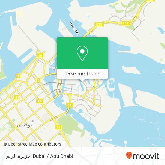 جزيرة الريم map