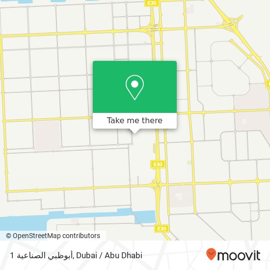 أبوظبي الصناعية 1 map