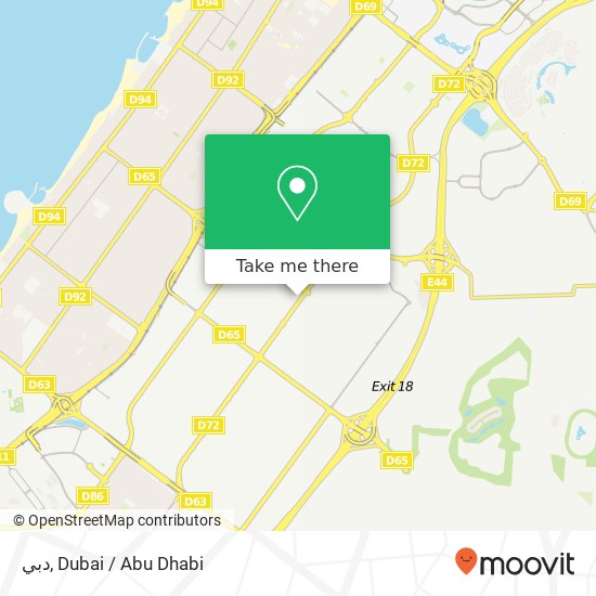 دبي map