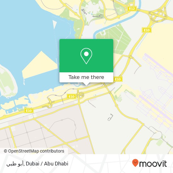 أبو ظبي map