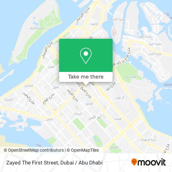 Zayed The First Street map
