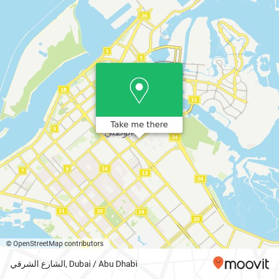 الشارع الشرقي map