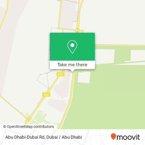 Abu Dhabi-Dubai Rd map