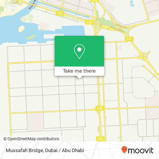 Mussafah Bridge map