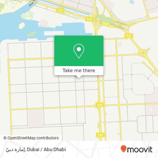 إمارة دبيّ map