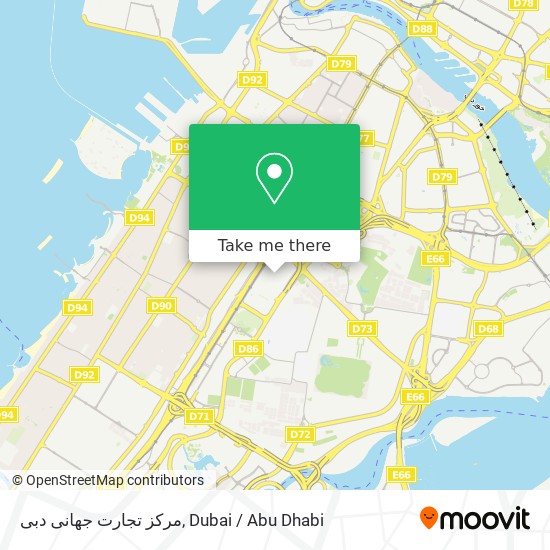 مرکز تجارت جهانی دبی map