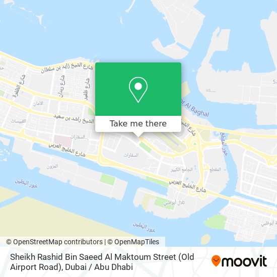 Sheikh Rashid Bin Saeed Al Maktoum Street (Old Airport Road) map