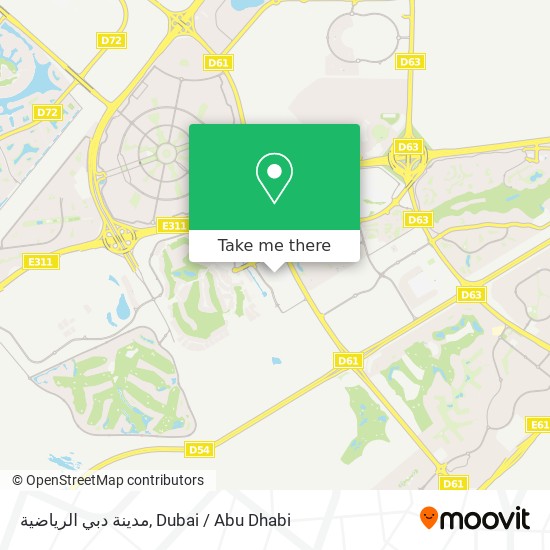 مدينة دبي الرياضية map