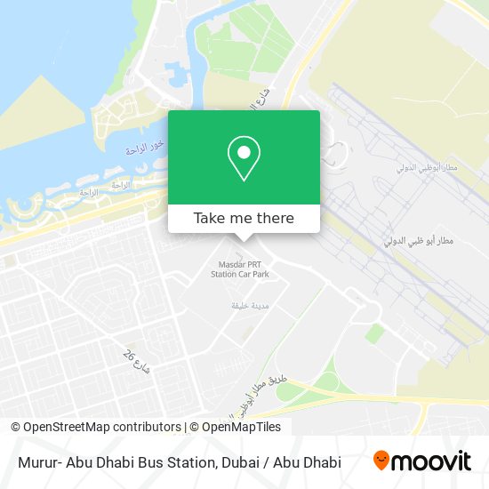 Murur- Abu Dhabi Bus Station map