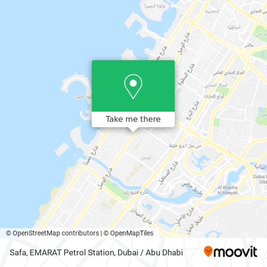 Safa, EMARAT Petrol Station map