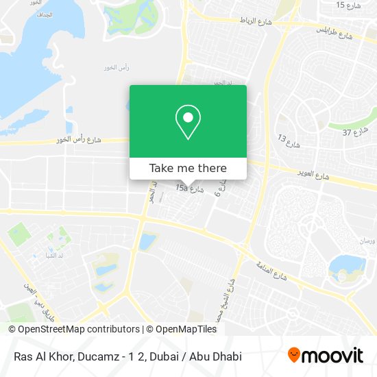 Ras Al Khor, Ducamz - 1 2 map