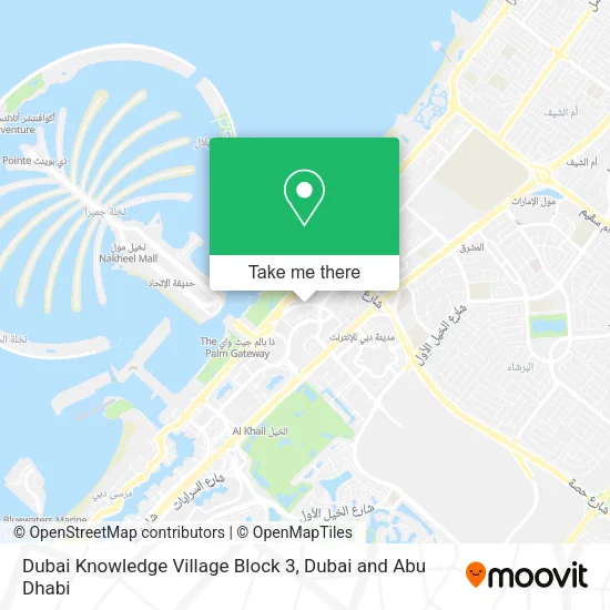 Dubai Knowledge Village Block 3 map