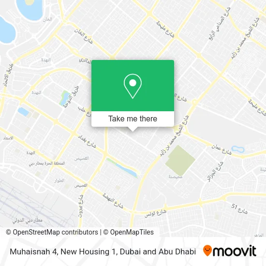 Muhaisnah 4, New Housing 1 map