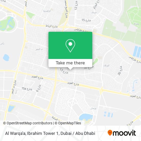 Al Warqa'a, Ibrahim Tower 1 map