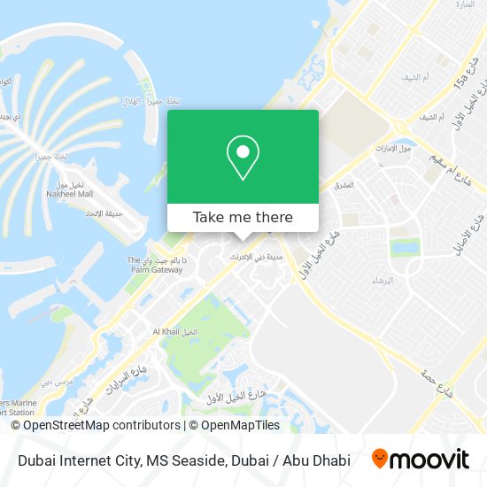 Dubai Internet City, MS Seaside map