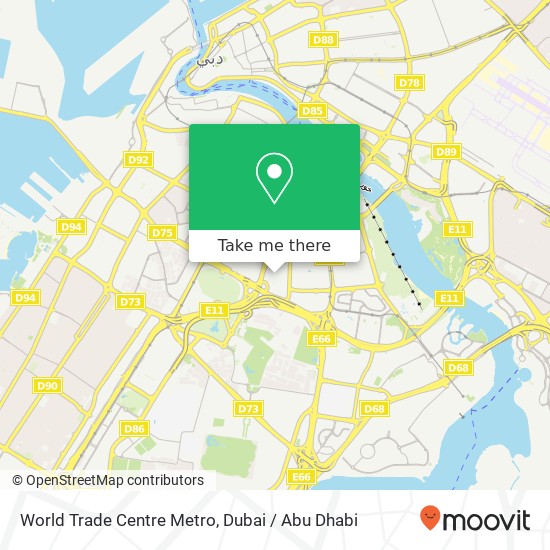 World Trade Centre Metro map