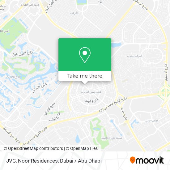 JVC, Noor Residences map