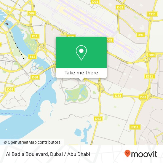 Al Badia Boulevard map