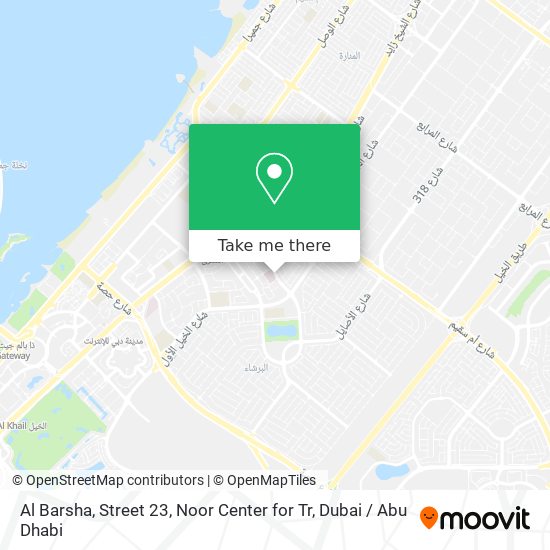 Al Barsha, Street 23, Noor Center for Tr map