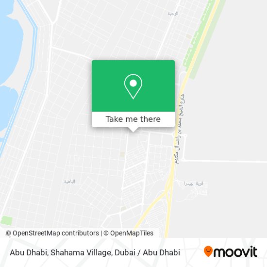Abu Dhabi, Shahama Village map