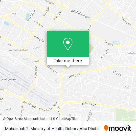Muhaisnah 2, Ministry of Health map