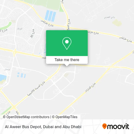 Al Aweer Bus Depot map