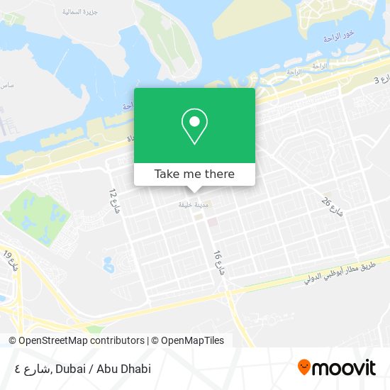 شارع ٤ map