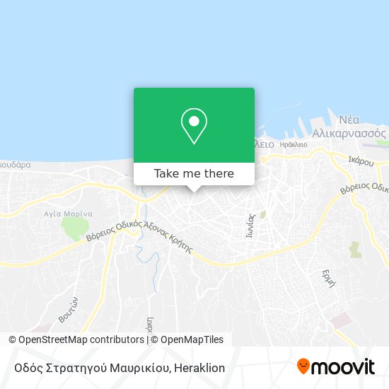 Οδός Στρατηγού Μαυρικίου map