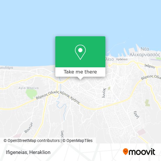 Ifigeneias map