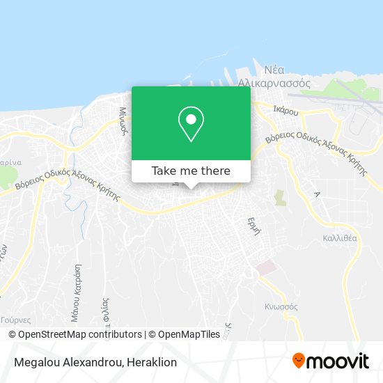 Megalou Alexandrou map