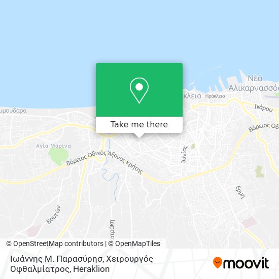 Ιωάννης Μ. Παρασύρησ, Χειρουργός Οφθαλμίατρος map