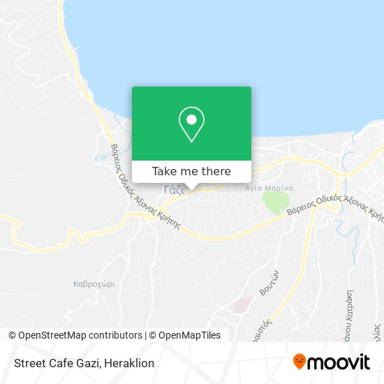 Street Cafe Gazi map