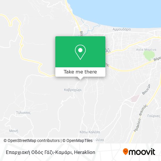 Επαρχιακή Οδός Γάζι-Καμάρι map