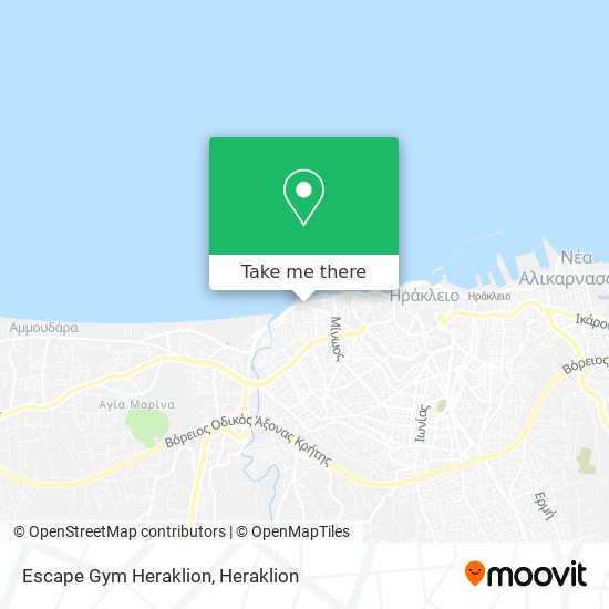Escape Gym Heraklion map