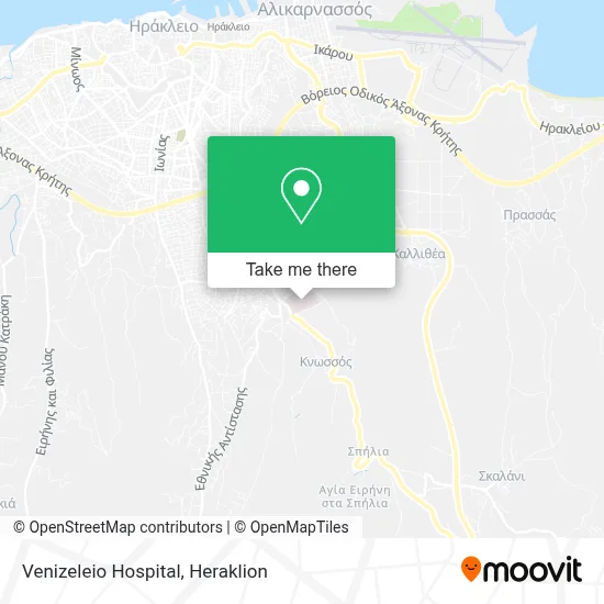 Venizeleio Hospital map