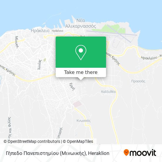 Γήπεδο Πανεπιστημίου (Μινωικής) map