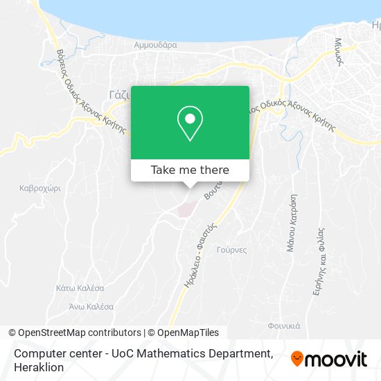Computer center - UoC Mathematics Department map