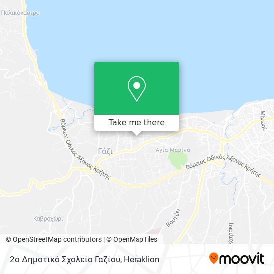 2ο Δημοτικό Σχολείο Γαζίου map