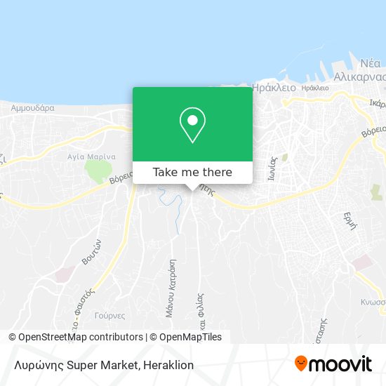 Λυρώνης Super Market map