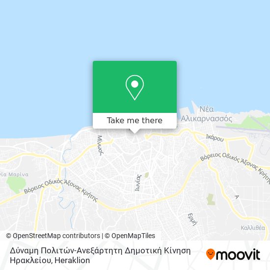 Δύναμη Πολιτών-Ανεξάρτητη Δημοτική Κίνηση Ηρακλείου map