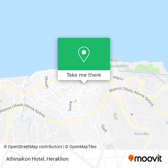 Athinaikon Hotel map