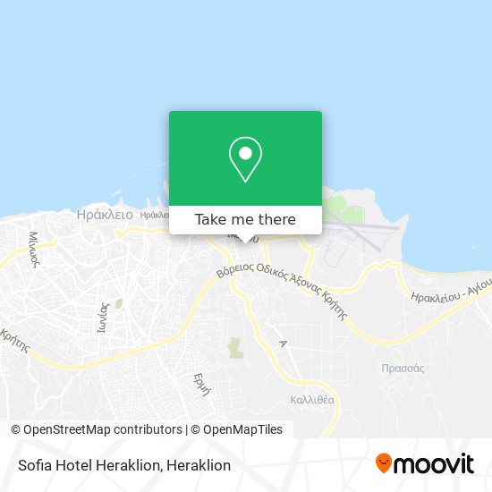 Sofia Hotel Heraklion map