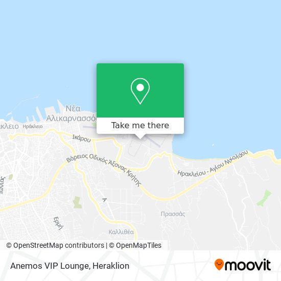 Anemos VIP Lounge map