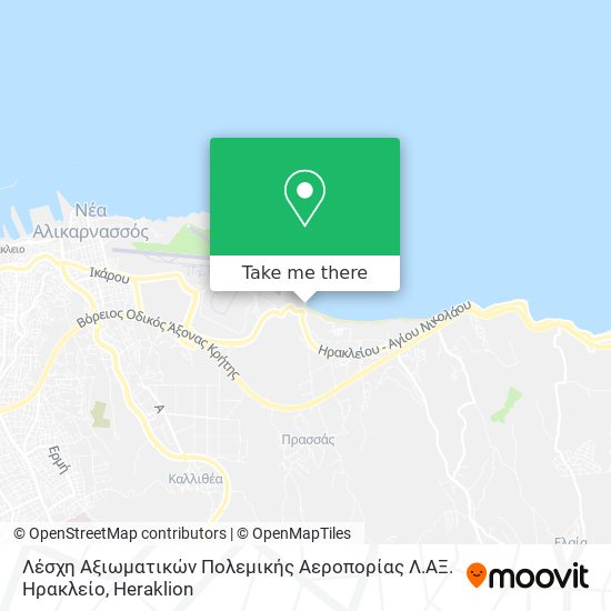 Λέσχη Αξιωματικών Πολεμικής Αεροπορίας Λ.ΑΞ. Ηρακλείο map